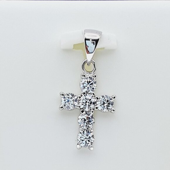 - "#925 Sterling Silver Cubic Zircon Pendant for Women/Girls, US925P1055 - Picture 5 of 9